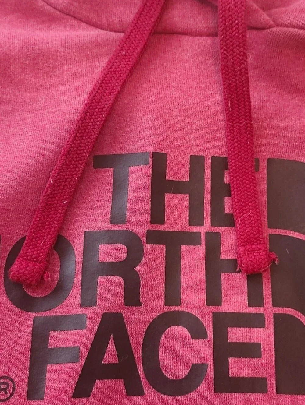 The North Face Half Dome Red Pullover Hoodie Black Logo Sz X-Large